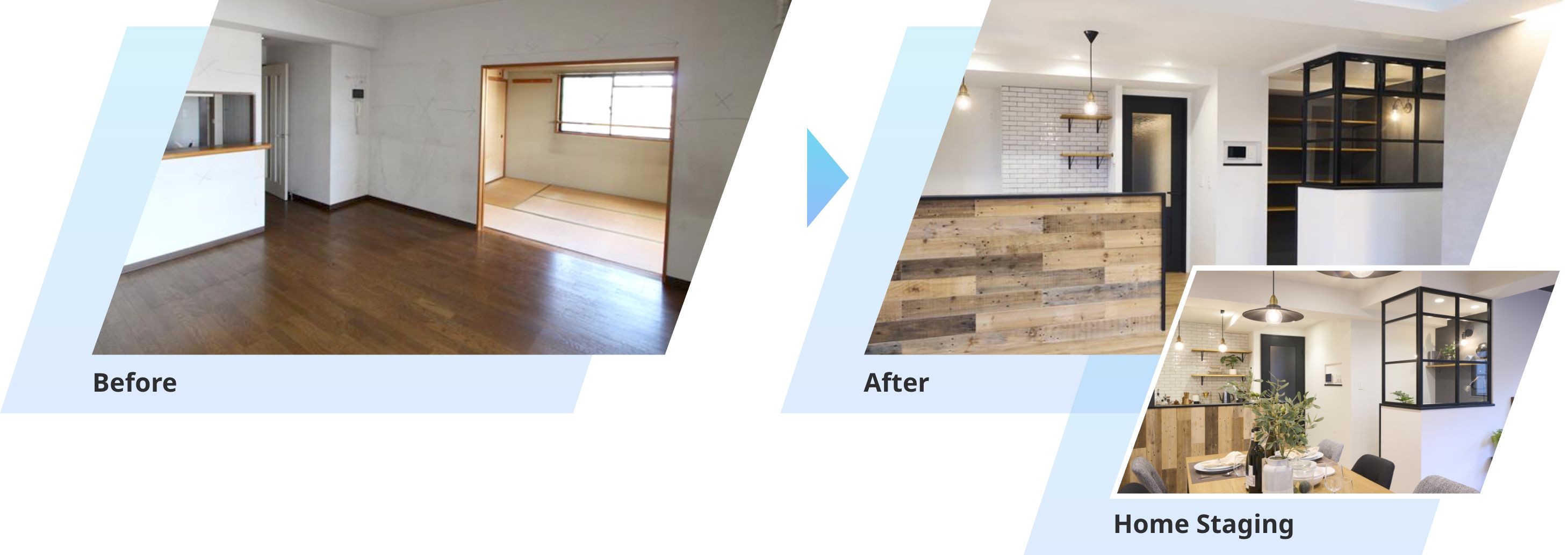 before after