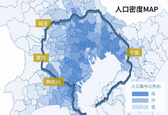 人口密度マップ